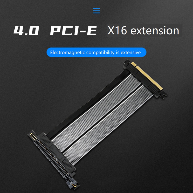 Dây Cáp Thẻ Đồ Họa PCI-E 4.0 Mở Rộng 90 Độ PCIE X16 PCIE 4.0