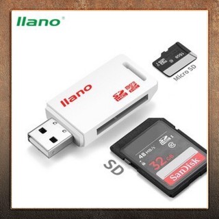 Đầu đọc thẻ nhớ SD + TF kết nối cổng USB cho máy tính vô cùng tiện lợi