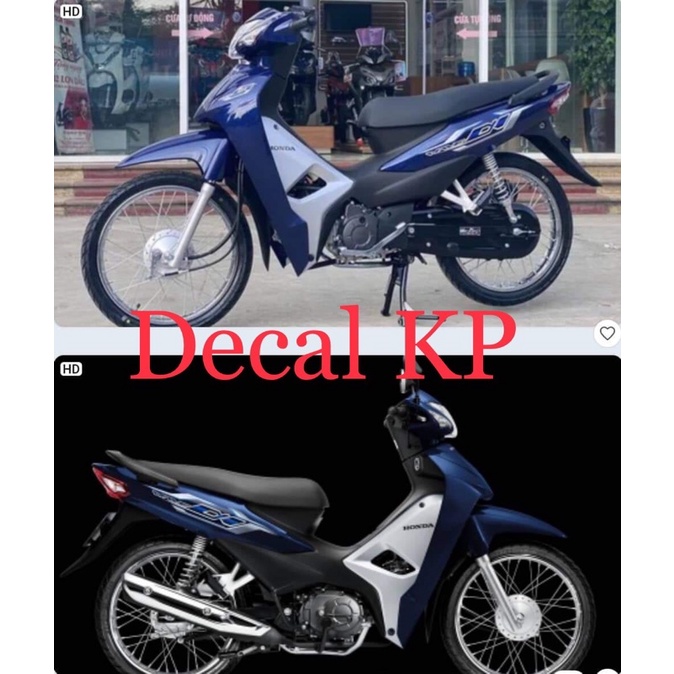 Tem xe Wave alpha 110 vuông,tem 3 lớp chống nước