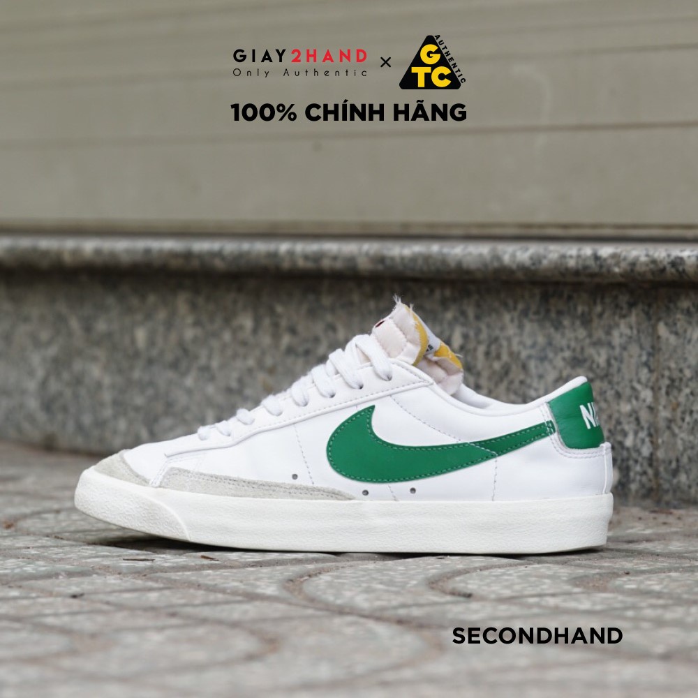 Giày Thể Thao BLAZER LOW 77 PINE GREEN  DA6364-115 CŨ CHÍNH HÃNG