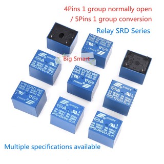 Set 10 rơ le srd-03v 05v 09v 12v 24v 48v dc-sl-a - sl-c 4pins 5pins 10a