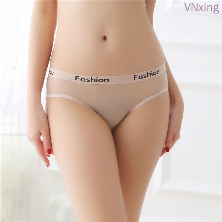 Quần Lót Lưới Siêu Mỏng Trong Suốt Cỡ Lớn Thoáng Khí Phong Cách Âu Mỹ Quyến Rũ Cho Nữ