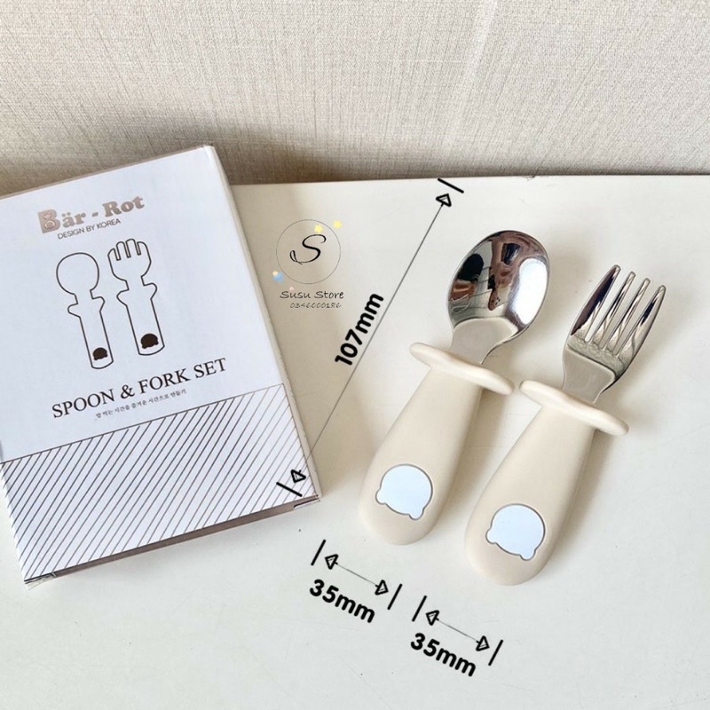 Set thìa nĩa gấu Spoon &amp; Fork Set