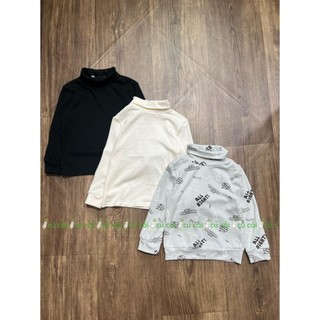 Áo cổ lọ cotton len bé gái, bé trai gj a112