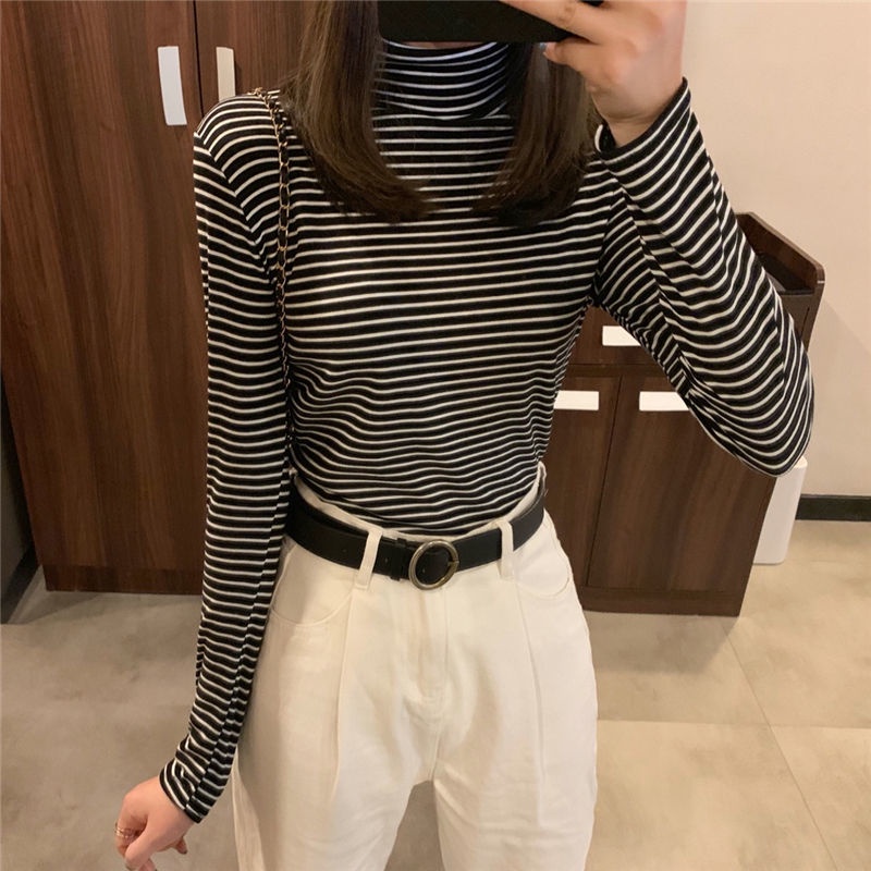 NRVP Áo Thun Nữ Dài Tay Phong Cách Hàn Quốc Mới 2023