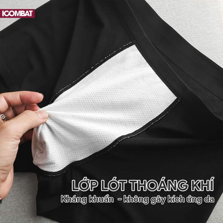 Bộ 3 quần boxer nam iCombat Trunk Modal sợi gỗ sồi mềm mại kháng khuẩn combo sịp nam cao cấp