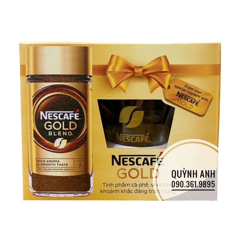 [Sale Date 2/2024] Cà phê hòa tan cao cấp Nescafe Gold Blend hủ 100gr/ 200gr