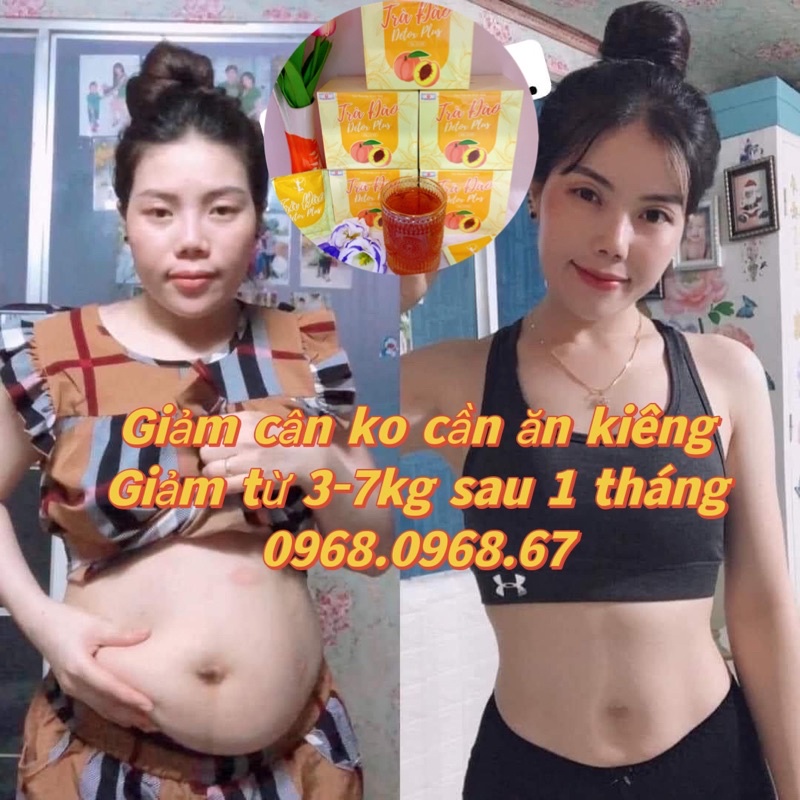 Trà đào detox plus