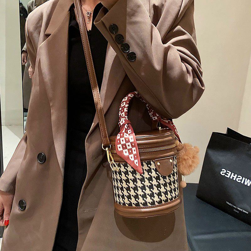 túi trụ tròn Vintage kèm phụ kiện nhập khẩu chất lượng loại 1