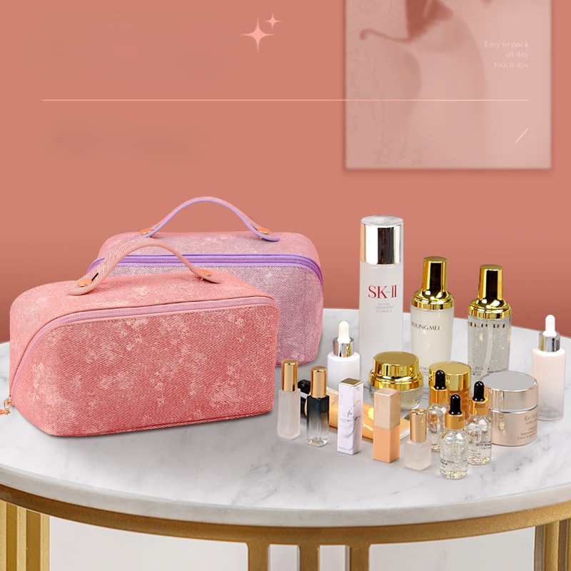 Pu Túi Da Đựng Mỹ Phẩm Cỡ Lớn Đa Năng Tiện Lợi