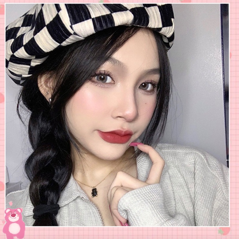 Son Môi HERORANGE Màu Lì Dưỡng Ẩm Chống Thấm Nước Lâu Trôi gấu dâu đáng