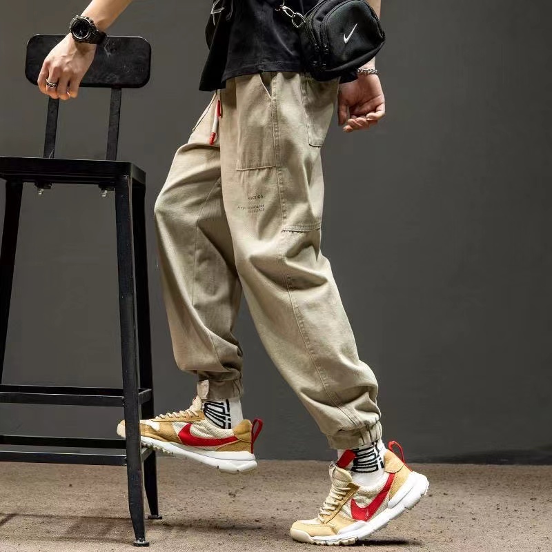 Quần Jogger Dài Ôm Dáng Phong Cách Vintage Nhật Bản Thời Trang Cho Nam