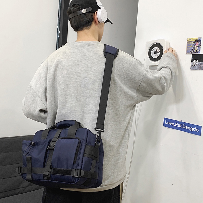 IELGY men's large capacity casual messenger bag