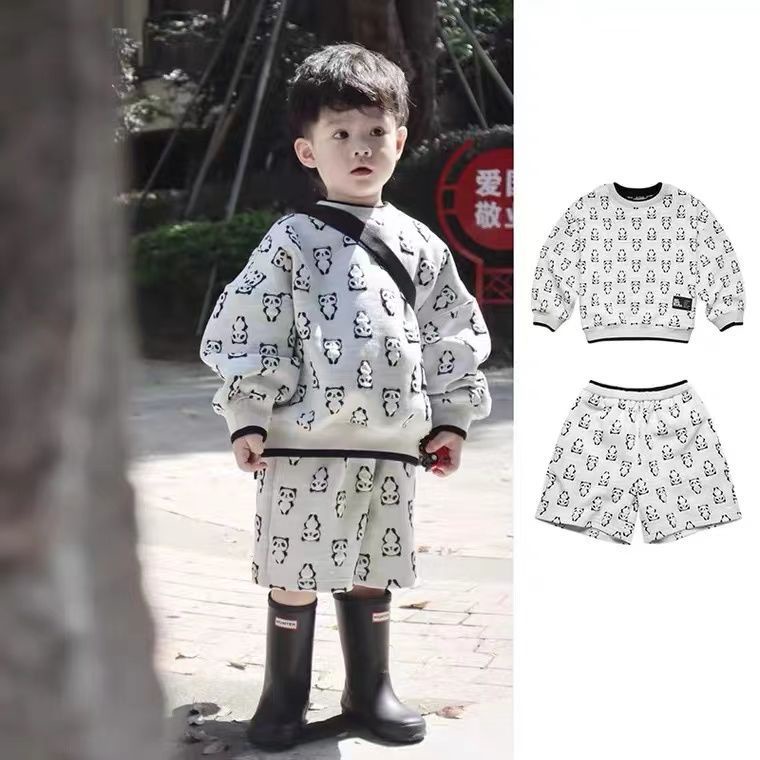 Áo Len Chui Đầu Tay Dài In Hình Gấu Trúc Đỏ Phong Cách Đường Phố Mùa Thu Cao Cấp Phong Cách Mới Dành Cho Bé