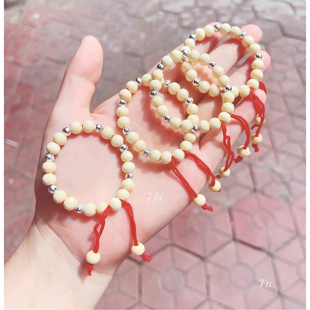 Vòng dâu tằm bi bạc ta trẻ em