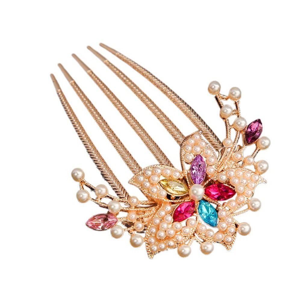 Lược Cài Tóc Hình Hoa Phong Cách Hàn Quốc Cổ Điển Dành Cho Nữ