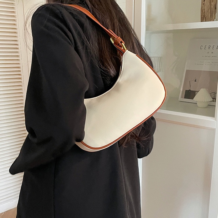Túi Đeo Vai Màu Sắc Tương Phản Đơn Giản Cho Nữ