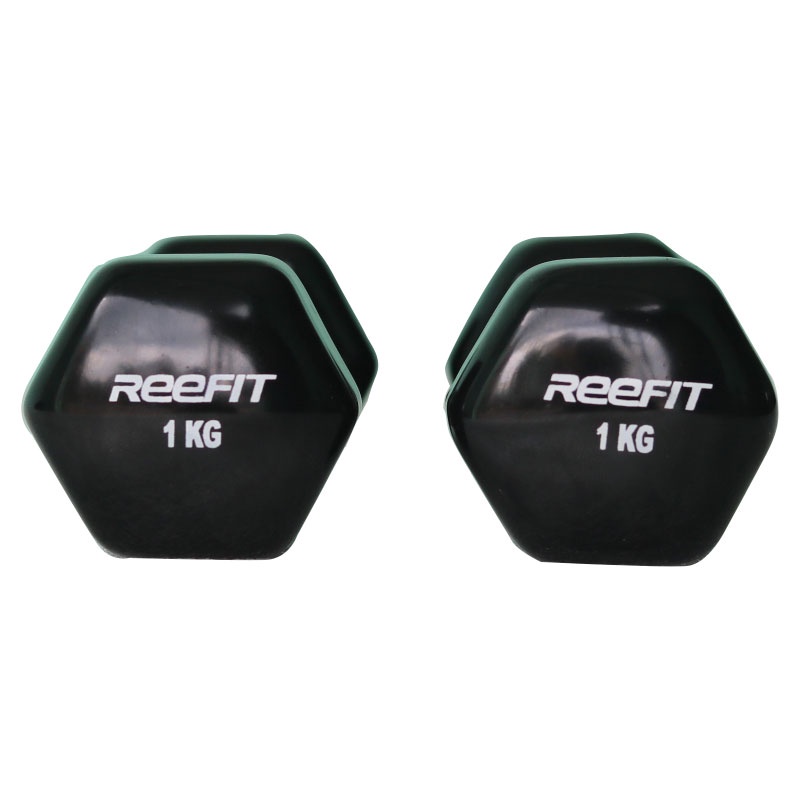 Tạ tay cao su Reefit 1kg màu đen (Reefit Sport)