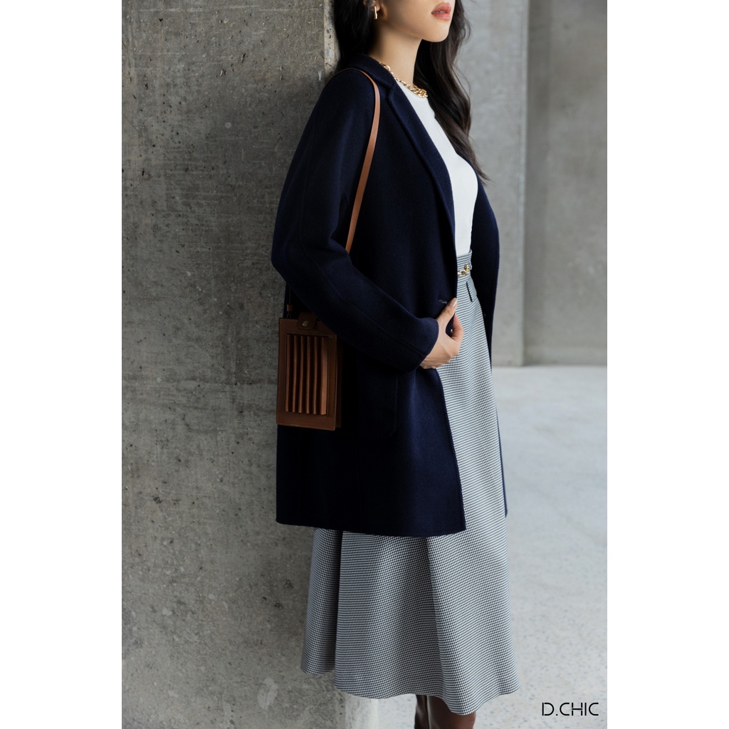 Áo khoác dạ Handmade 2022 2 túi ốp D.CHIC MS: 980259