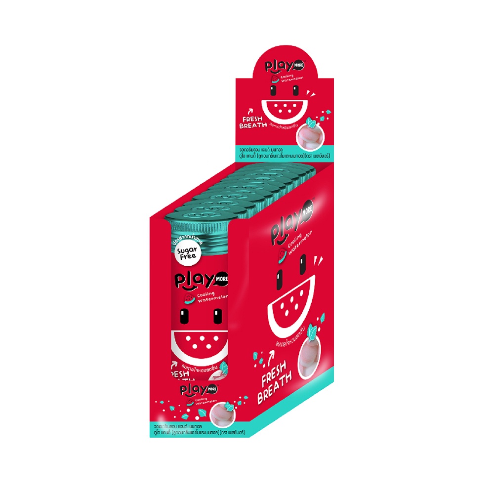 Kẹo ngậm the vị dưa hấu Playmore Thái Lan 12g