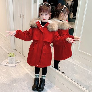 Áo khoác trẻ em, áo khoác parka bé gái thu đông Lunashop từ 27 đến 45kg M2316