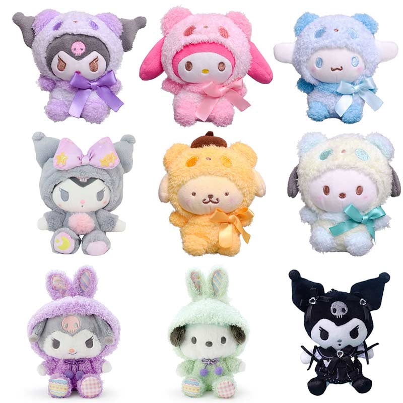 Đồ chơi nhồi bông Hình Nhân Vật Anime Sanrio Kuromi My Melody Cinnamoroll Dễ Thương