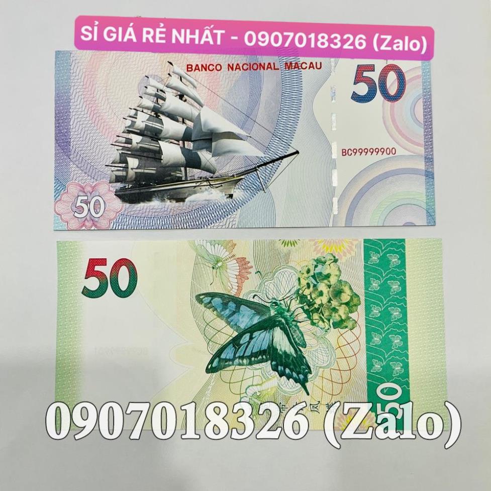 [10 tờ] Tiền Thuận Buồm Xuôi Gió Kỉ Niệm Macau , Phong Thuỷ May Mắn Macao