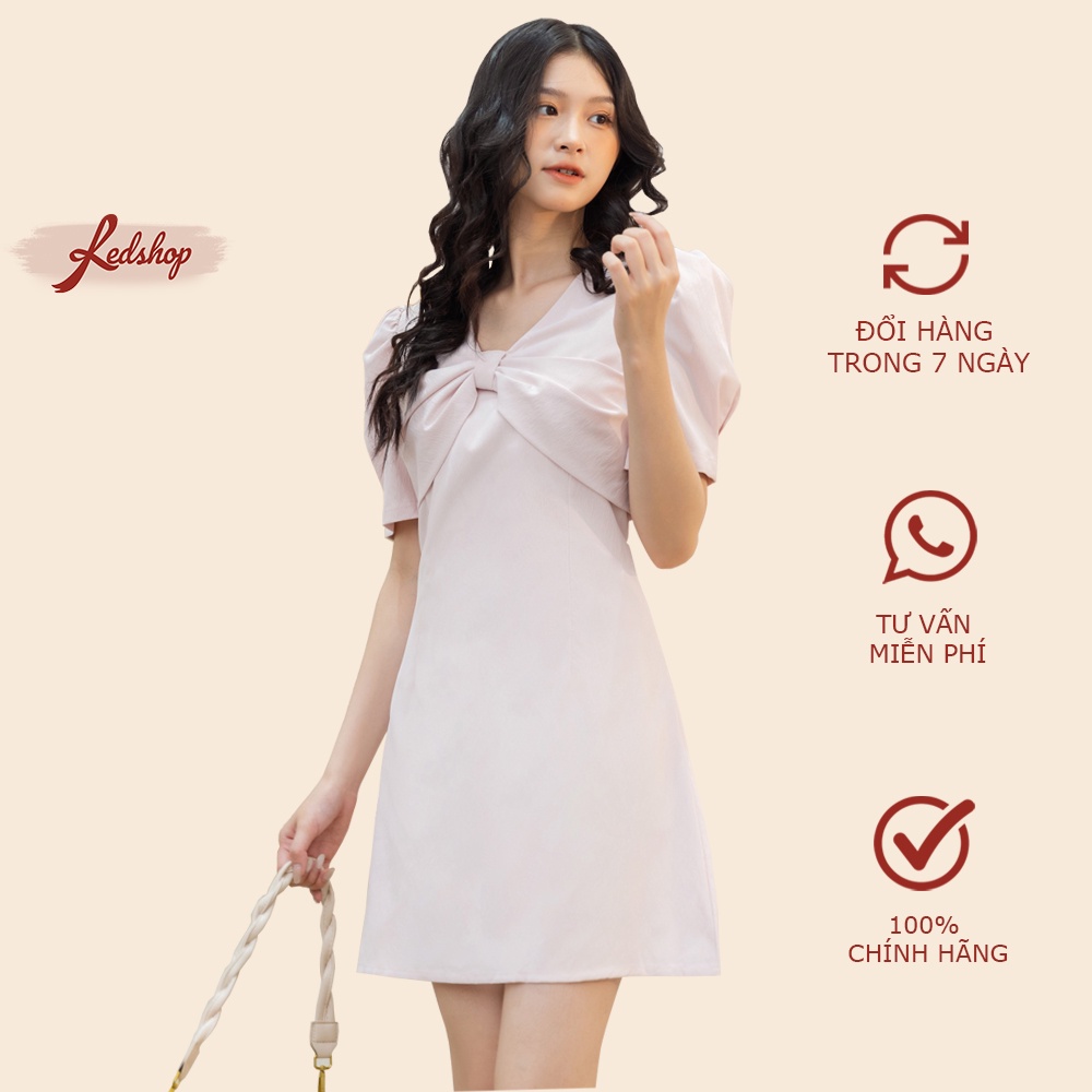 Váy nữ nơ ngực tôn dáng phong cách Hàn Quốc Red Shop 29785
