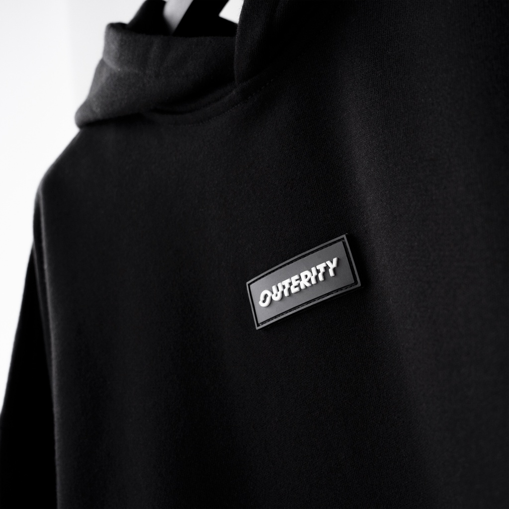 Áo Hoodie Signature Nỉ Chân Cua / Đen - ORP201