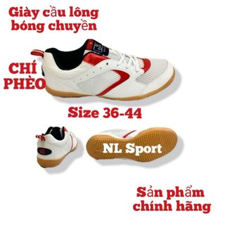 Giày cầu lông chí phèo cp 005 đa năng nam nữ vn sản xuất trắng
