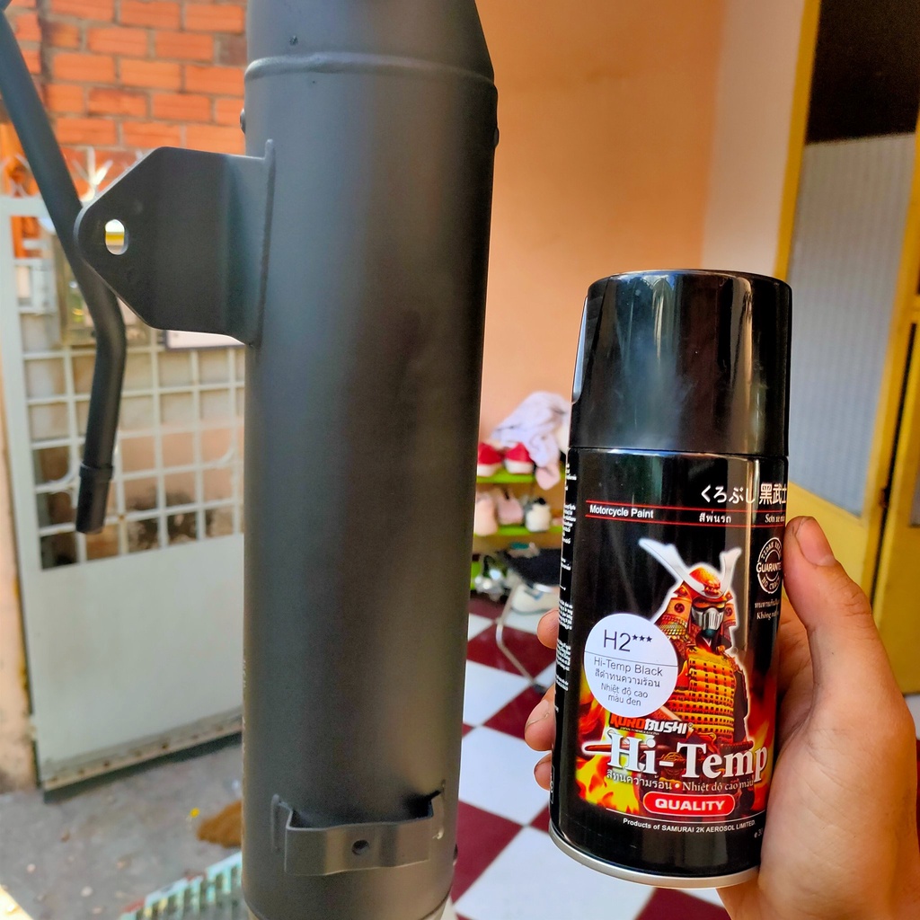 Sơn samurai chịu nhiệt màu đen H2 và H1- Huzen Việt Nam