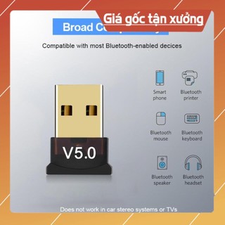 [V5.0] USB Bluetooth 5.0 cho PC -USB Bluetooth Máy tính kết nối 20m V5.0 [TIỆN DỤNG] (trungcuong1688)