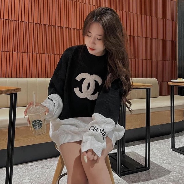Áo len thụng dấu quần, Áo giấu quần len thụng, Áo len Chà neo