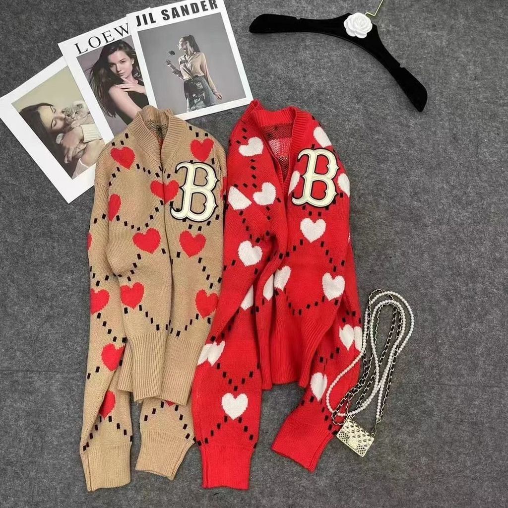 Hàng Có Sẵn!Áo Khoác Len Cardigan Dáng Rộng Cổ Chữ V Thiết Kế Mới Thời Trang