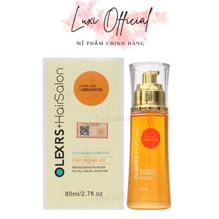Tinh dầu dưỡng tóc olexrs hair salon 80ml phục hồi, dưỡng tóc siêu mềm mượt, luxiofficial