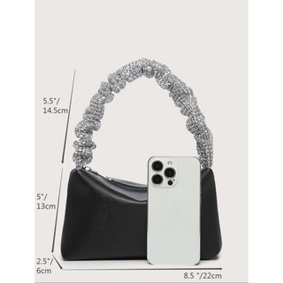 [ORDER SHEIN] Túi Xách Da Quai Cầm Đính Đá