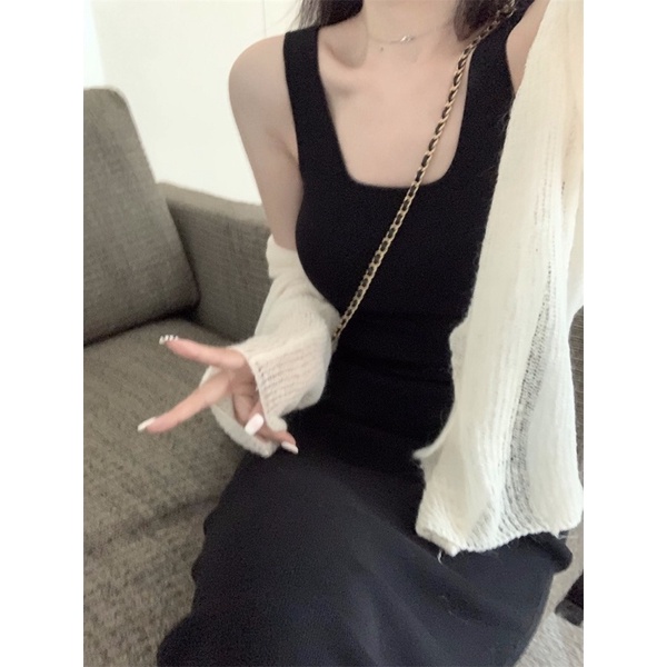 Váy sát nách chất thun co giãn