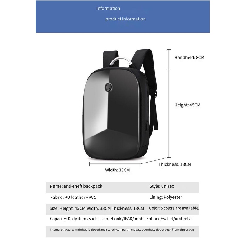 Ba Lô Đựng Laptop V2.0 Alienware M15X 51.9cm 53.3cm Phong Cách Mới