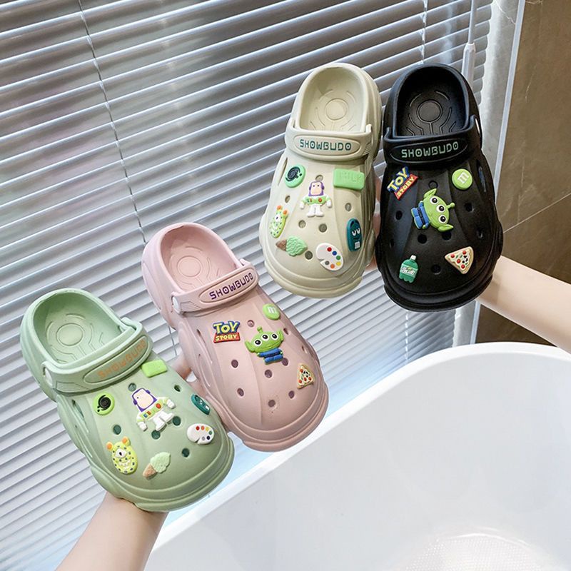 Dép Đi Biển Đế Dày Chống Trượt Chống Mùi Họa Tiết Hoạt Hình Buzz Lightyear Thời Trang Mùa Hè Cho Nữ