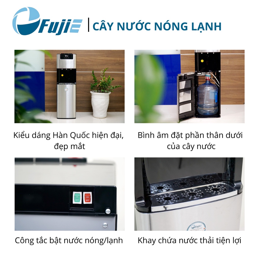 Cây Nước Nóng Lạnh Bình Âm FujiE WD7500C, 3 chế độ nóng - lạnh - thường, tự động ngắt an toàn tiết kiệm điện