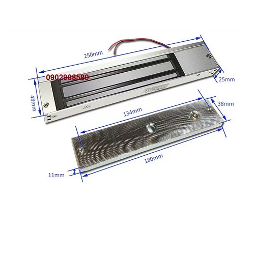 Khóa cửa nam châm điện từ kiểu luôn đóng- khoá nam châm 12V DC - Magic door  lực hút 280kg