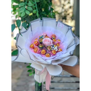 Bó hoa chuppachup ren hồng xinh xắn 20cNT27921