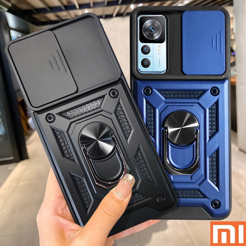 Xiaomi 12T Pro Xiaomi 12 Pro Xiaomi 12 Lite Xiaomi 13 Pro Xiaomi 11T Pro 11 Lite Bảo vệ ống kính chống va đập Áo giáp cứng Vỏ điện thoại Đế kim loại