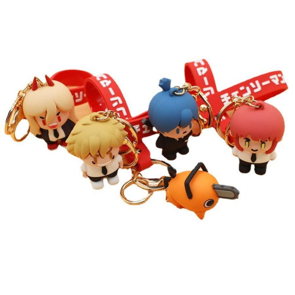 Móc Chìa Khóa Hình Búp Bê Chainsaw Man Dễ Thương