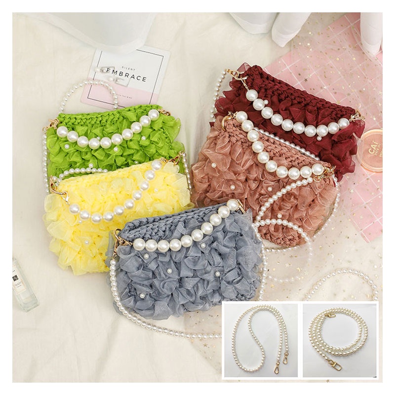 Chuỗi dây ngọc trai YADOU 10mm dùng trang trí túi xách độc đáo và sang trọng