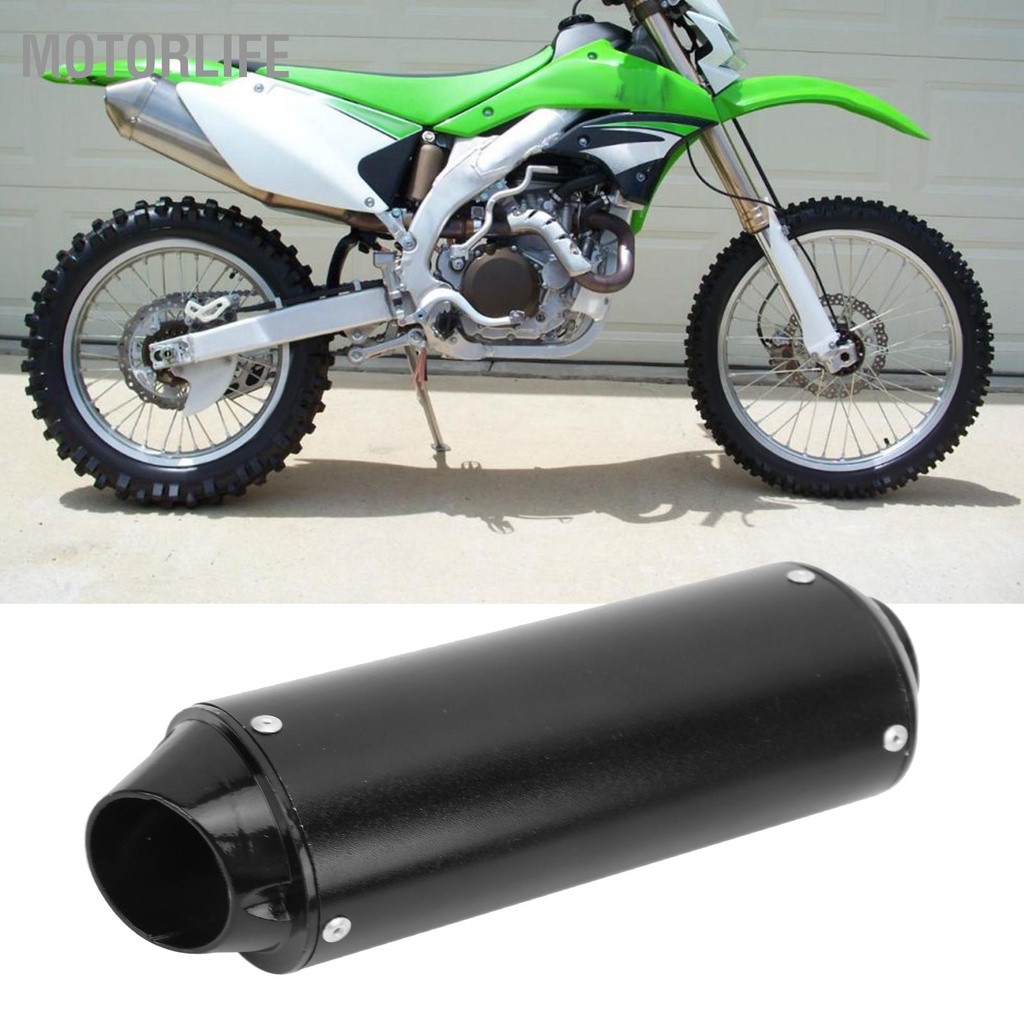 Motorlife 32Mm/1.3in Ống Xả Bịt Hãm Thanh Đen Cho 90cc 110cc 125cc 150cc 160cc ATV Hố Xe Đạp Máy