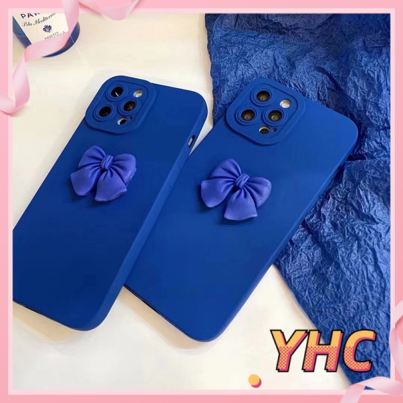 ốp iphone Hình Nơ 3d Màu Xanh Dương tương thích iPhone 6/6plus/6s/6splus/7/7plus/8/8plus/x/xs/xr/xsmax/11/12/13/pro/max/plus/promax-025