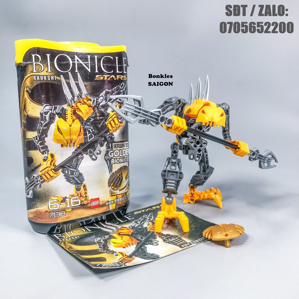 Đồ Chơi Mô Hình Vintage Lắp Ráp LEGO Bionicle Stars 7138 Rahkshi Chính Hãng Đan Mạch (2010)