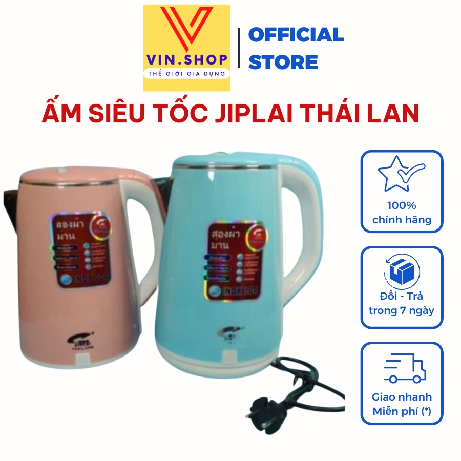 Ấm Siêu Tốc Inox Chính Hãng Cao Cấp 1.8l, Bình Đun Nước Siêu Tốc Mini Không Thủy Tinh Cách Nhiệt An Toàn Tiện Lợi A25.