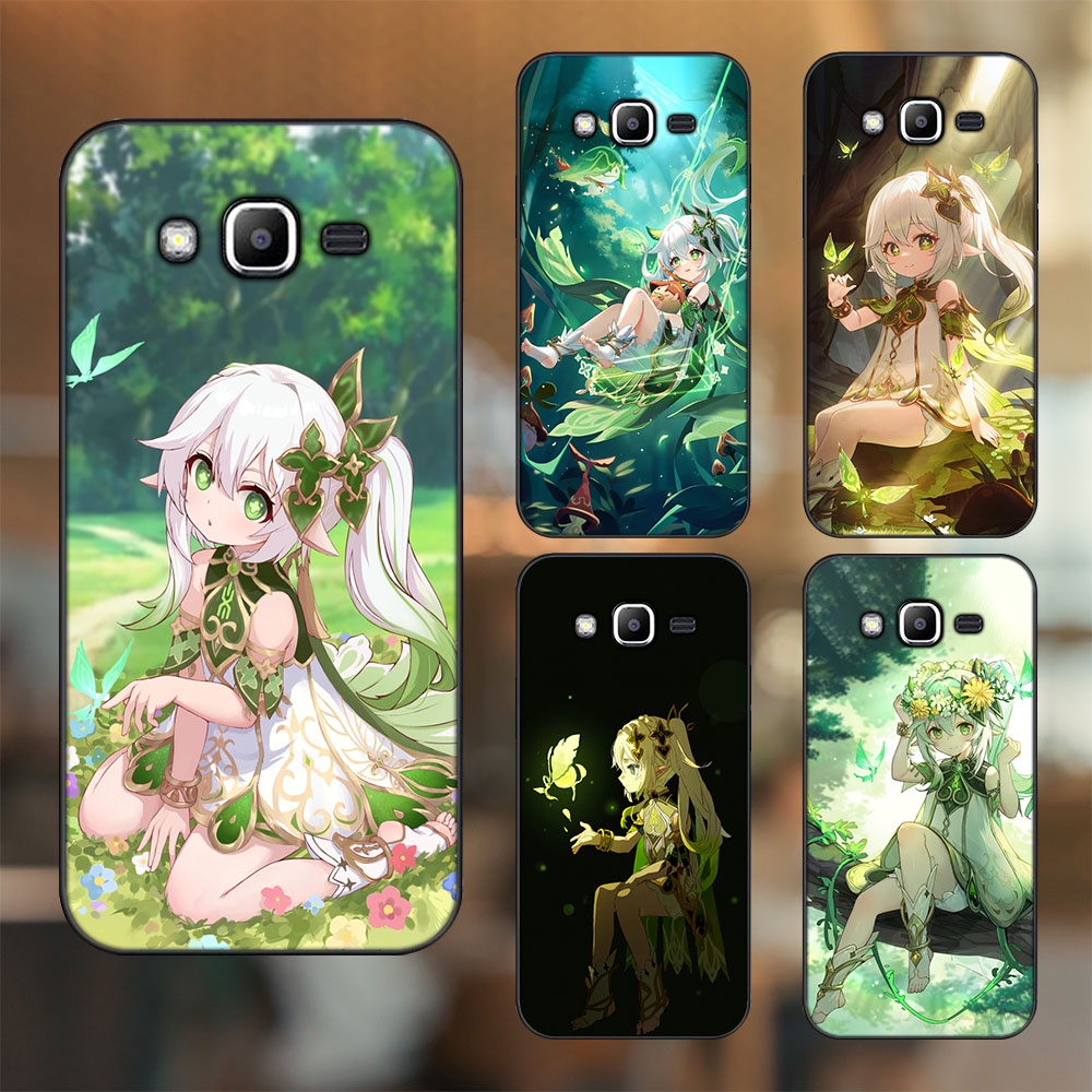 Ốp lưng Samsung J2 Prime, J3 2016, J5 2015 viền đen in hình Nahida Genshin Impact